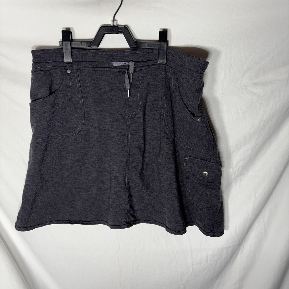 Kuhl Women's Mova Charcoal Gray Cargo Outdoor Hiking Skorts Skirtโ Size Large